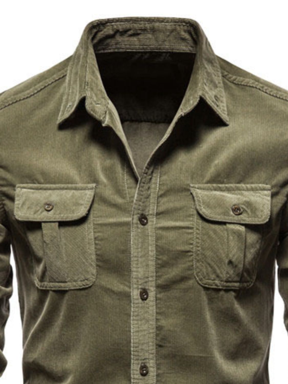 Button Down Collared Neck Shirt Plus Size