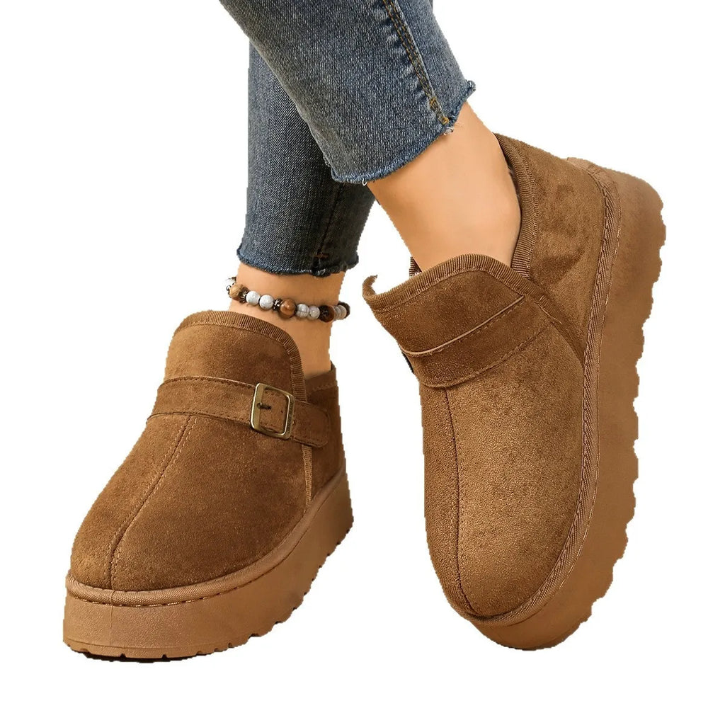 Round Toe Platform Boots