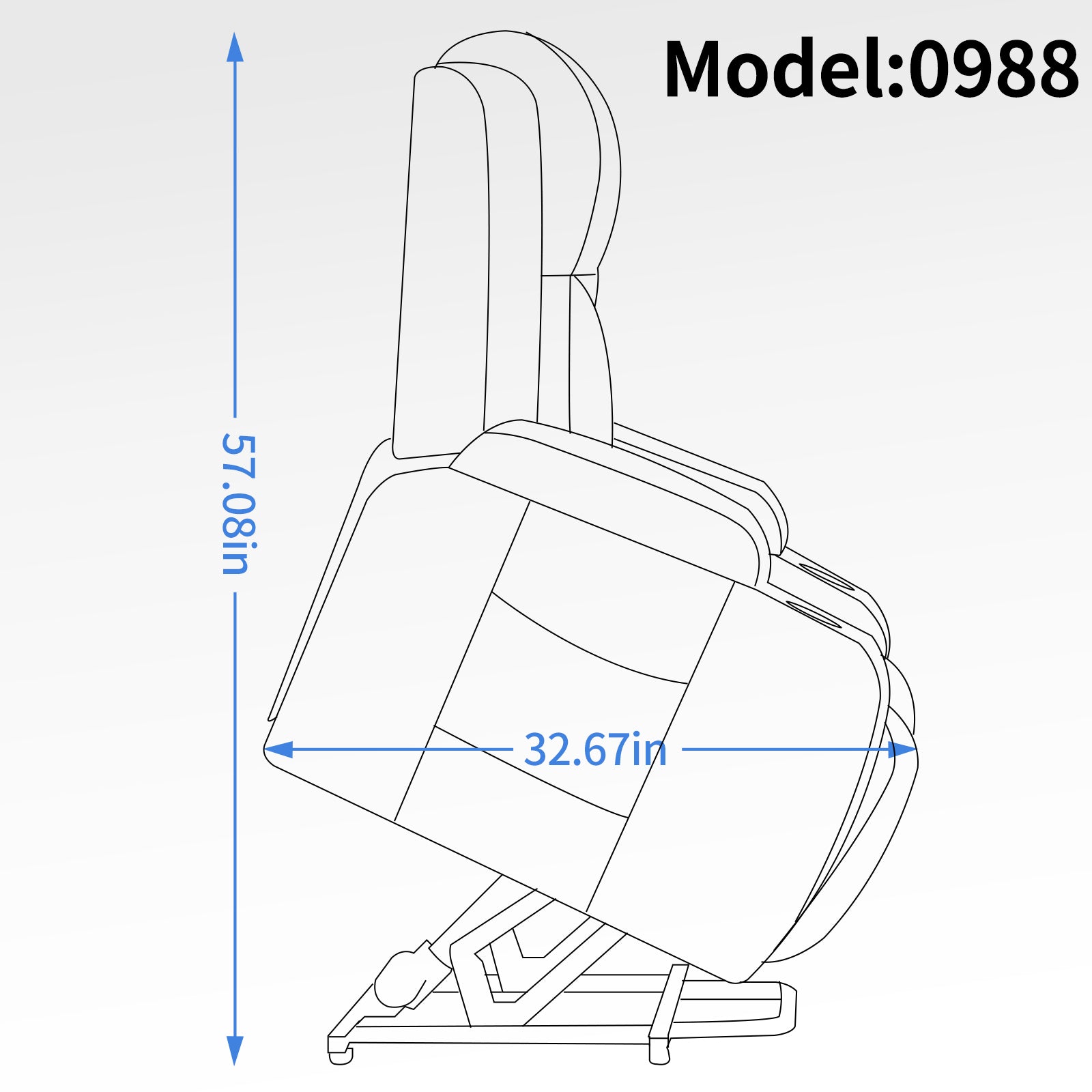 Infinite Position Single Motor Up to 350 LBS Power Lift Recliner Chair for Elderly, Heavy Duty Motion Mechanism with 8-Point Vibration Massage and Lumbar Heating, USB Charging Port, Cup Holders, Grey