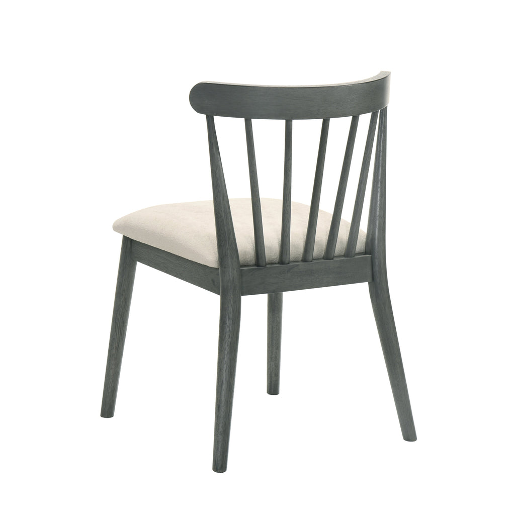 2-Piece Rustic Dining Chairs, Solid Wood Frame, Farmhouse Design, Easy Assembly