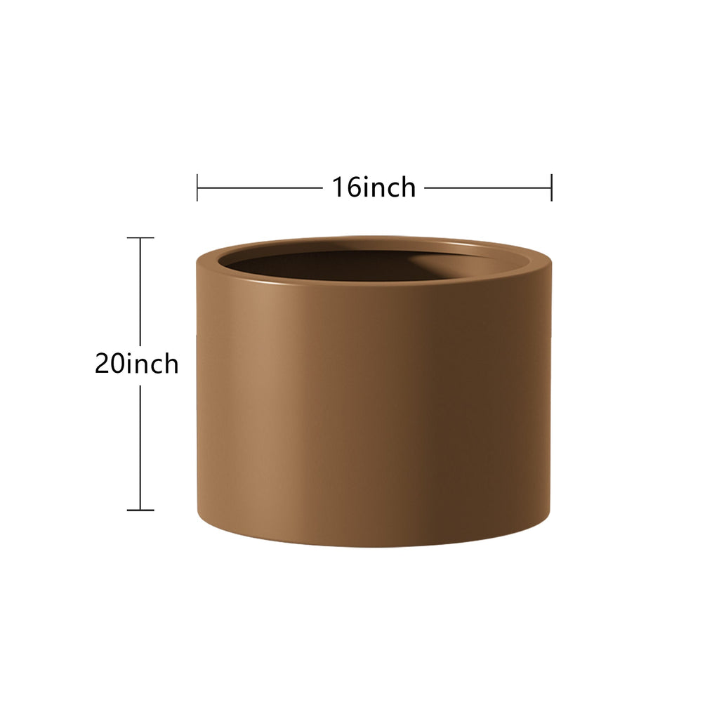 Heavy Duty Corten Steel Round Raised Garden Bed Kit – 15.5' Dia. x 20' H. – Pre-Rusted Metal Planter Box for Vegetables, Flowers, Herbs – Brown – Ideal for Outdoor Gardening