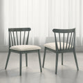 2-Piece Rustic Dining Chairs, Solid Wood Frame, Farmhouse Design, Easy Assembly