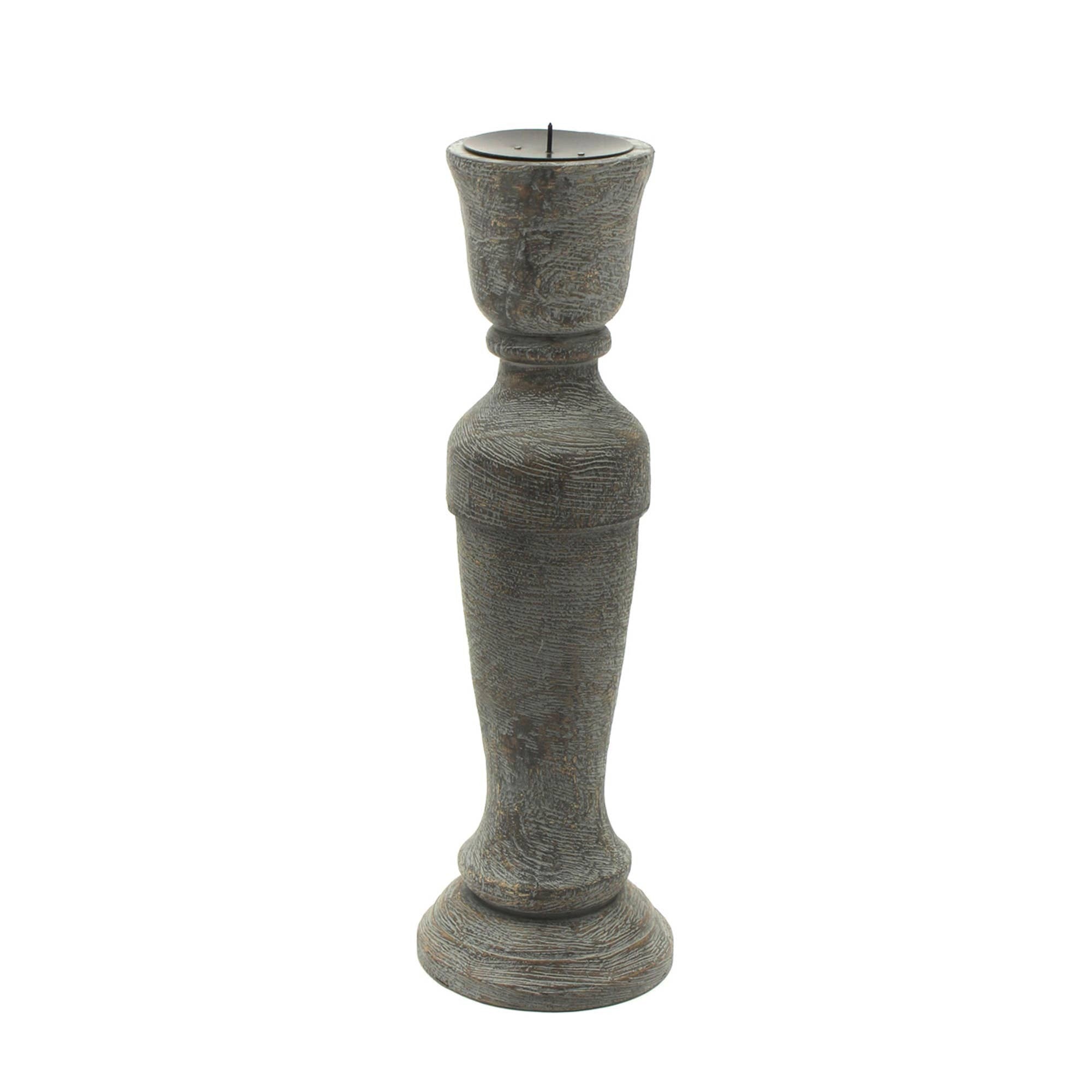 Decorative Wood Centerpiece Candle Holder- 5x15.5'– Elegant Candle Stand for Any Occasion