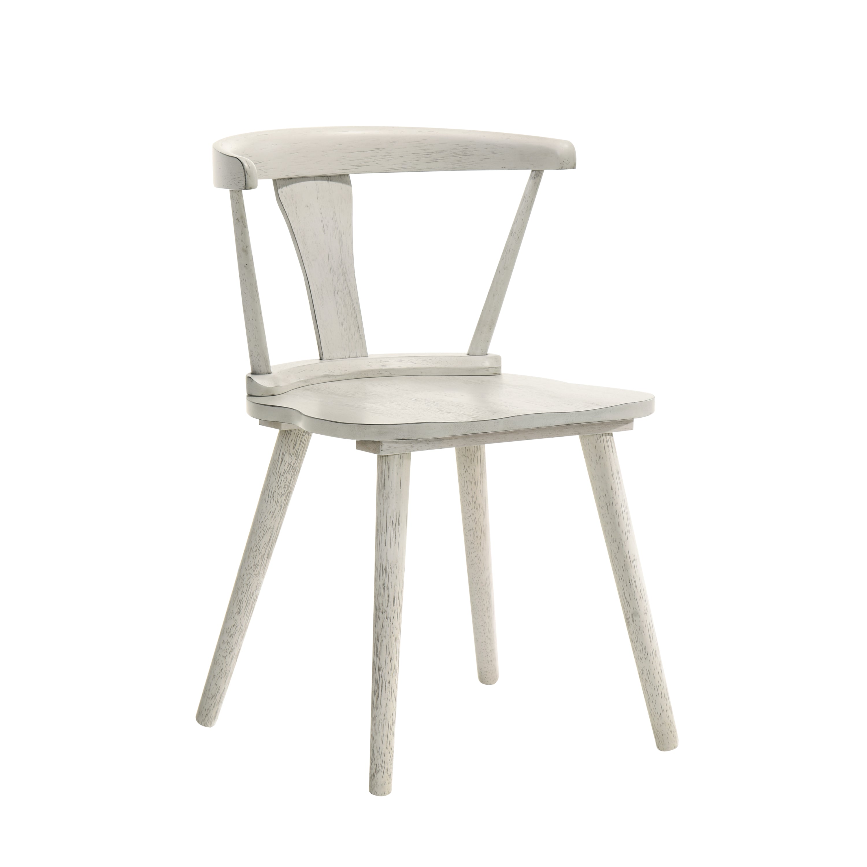 2-Piece Rustic Dining Side Chair Set, Solid Wood Frame, Farmhouse Modern Design, Easy Assembly