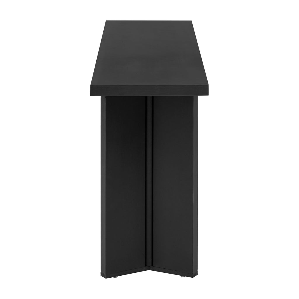 U_STYLE Stylish Console Table with Pine Veneer and Geometric Legs,Suitable for Living Room, Study and Dining Room