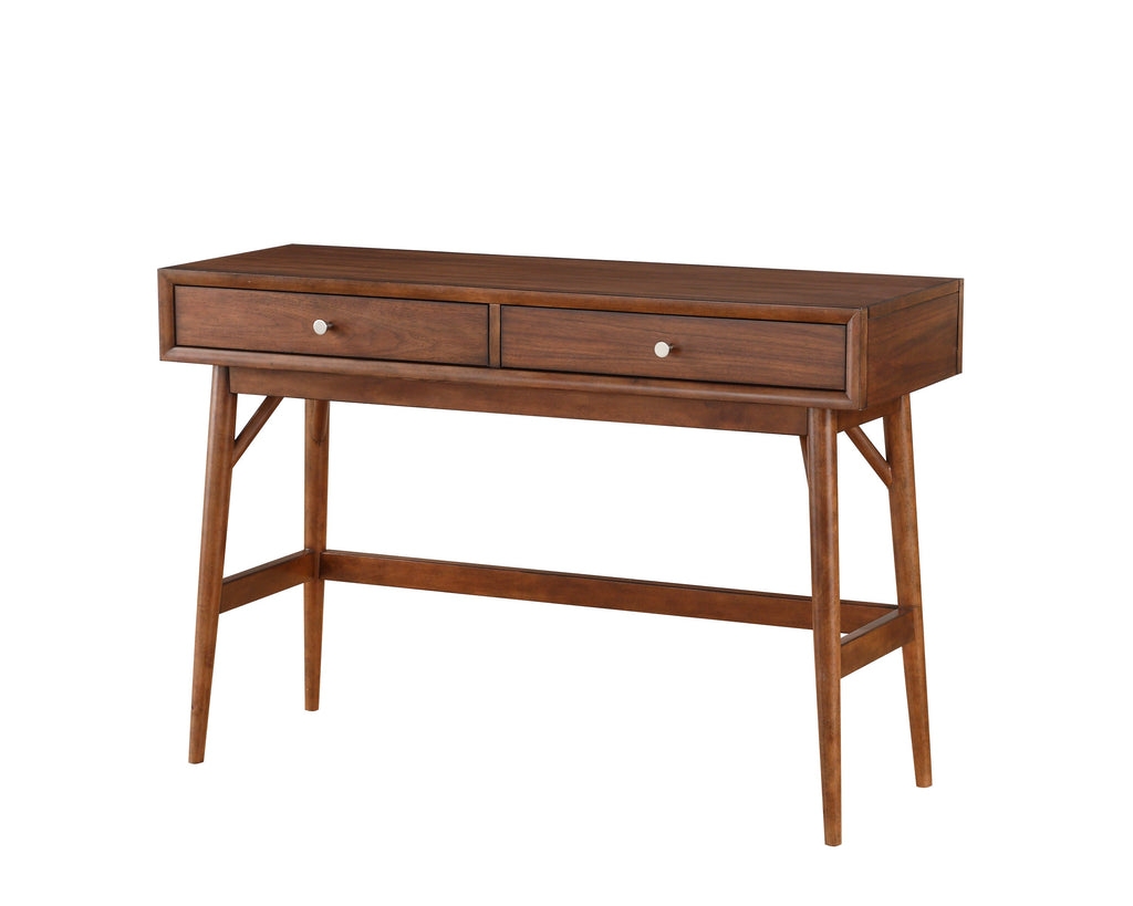 Sofa Table with Drawers Brown Finish Living Room Furniture 1pc