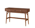 Sofa Table with Drawers Brown Finish Living Room Furniture 1pc