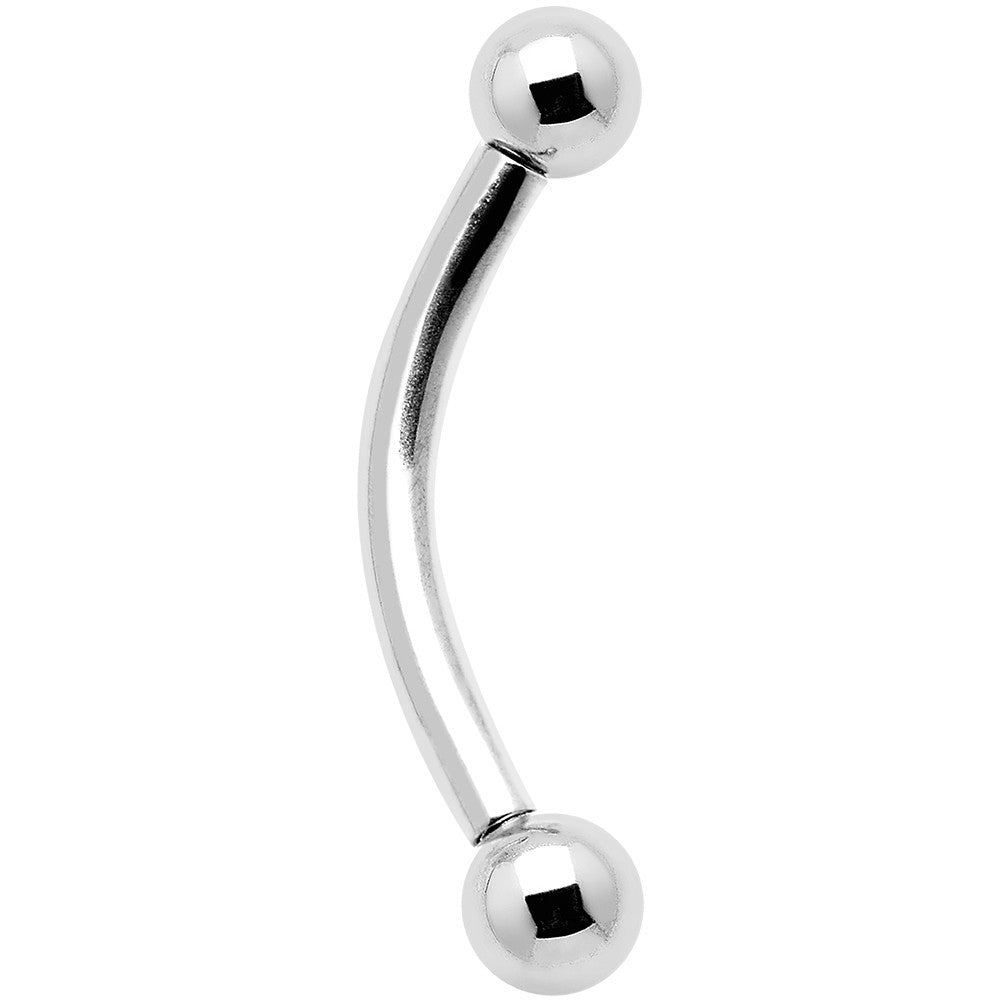16G 3/8 Grade 23 Titanium 3mm Internally Threaded Eyebrow Ring
