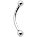 16G 3/8 Grade 23 Titanium 3mm Internally Threaded Eyebrow Ring