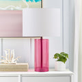Glass Table Lamp Pink See below