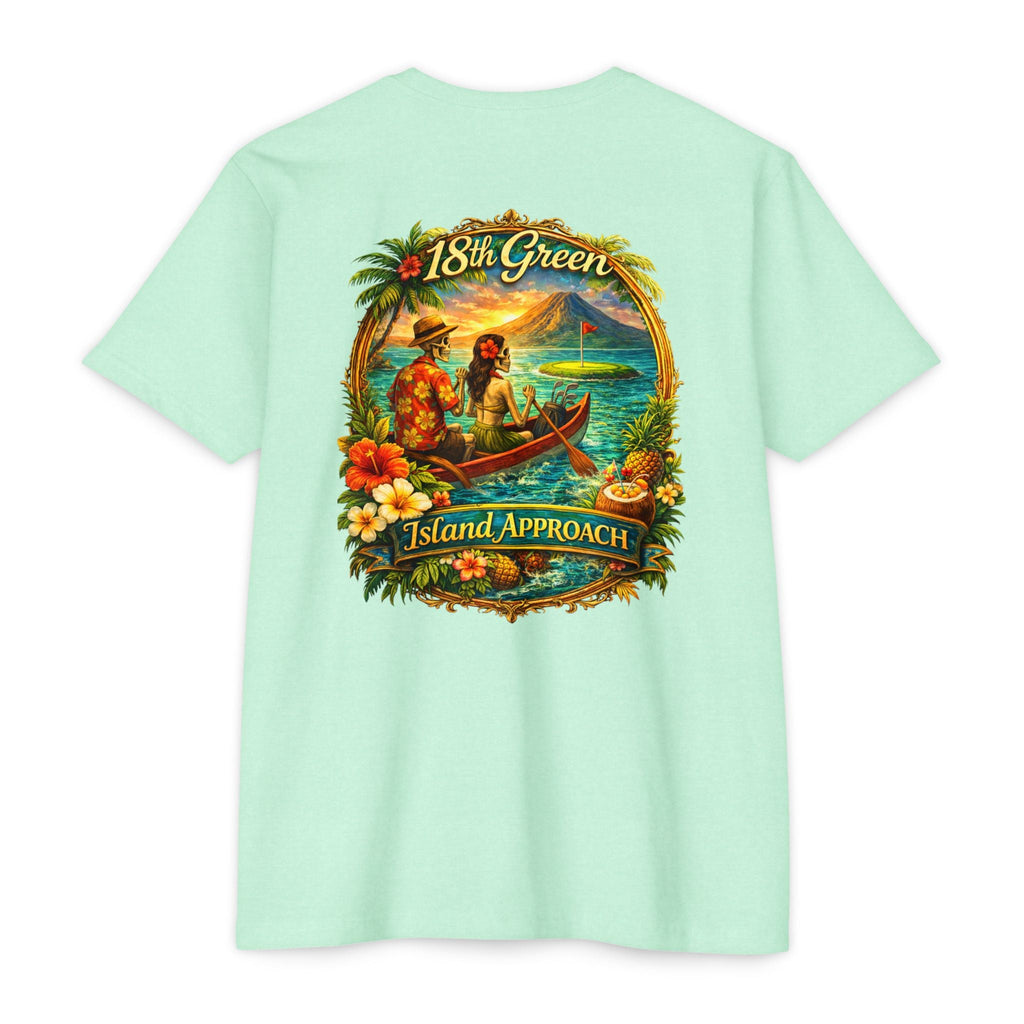 Hawaiian 18th Green Golf Tee T-Shirt — Island Rowing Couple Design