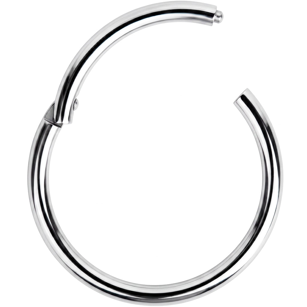 16G 1/2 Solid G23 Implant Grade Titanium Hinged Segment Ring