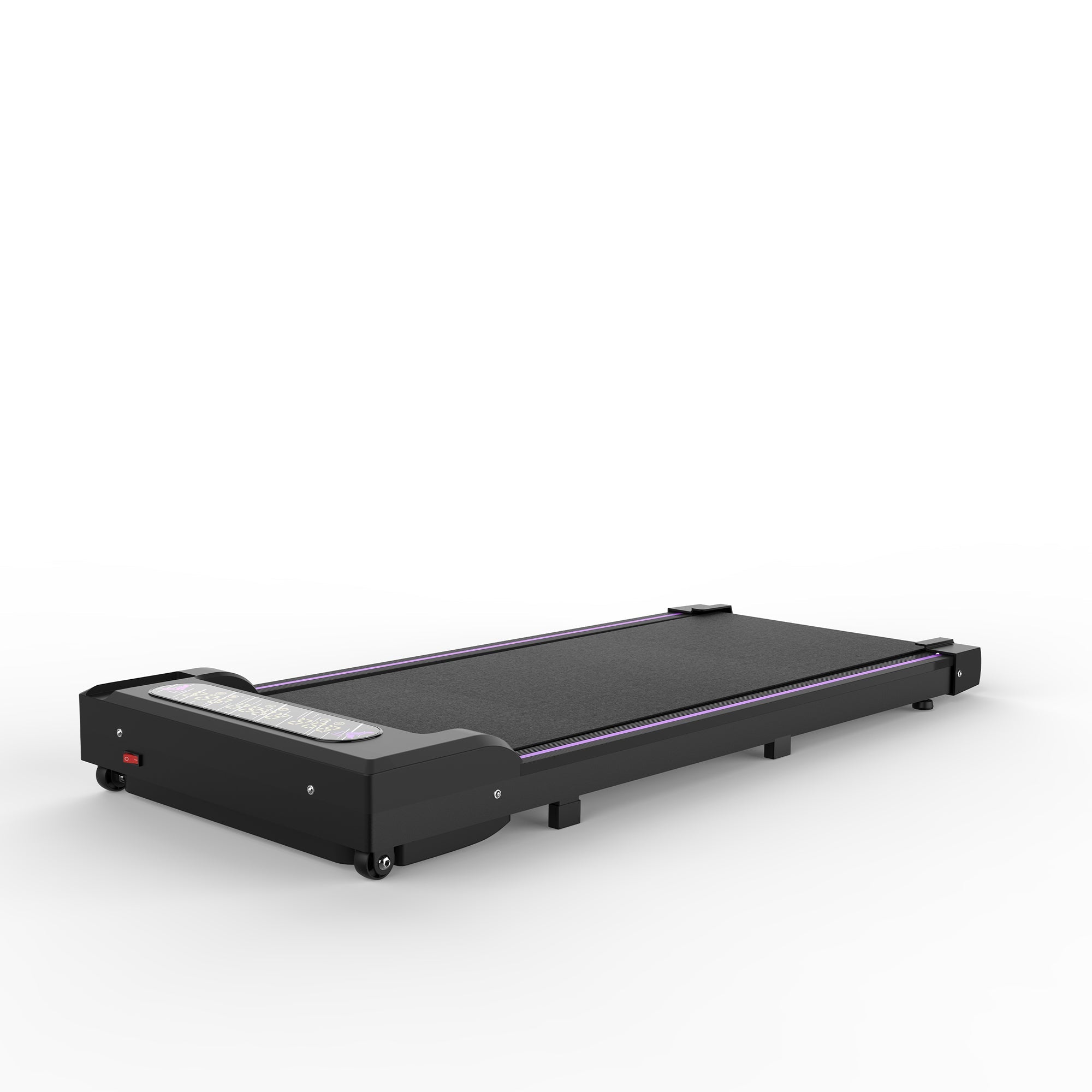 Under Desk Treadmill, Walking Pad, 2 in 1 Portable Treadmill with Handle Remote Control LED Display, Walking Jogging Machine for Home Office Use Black