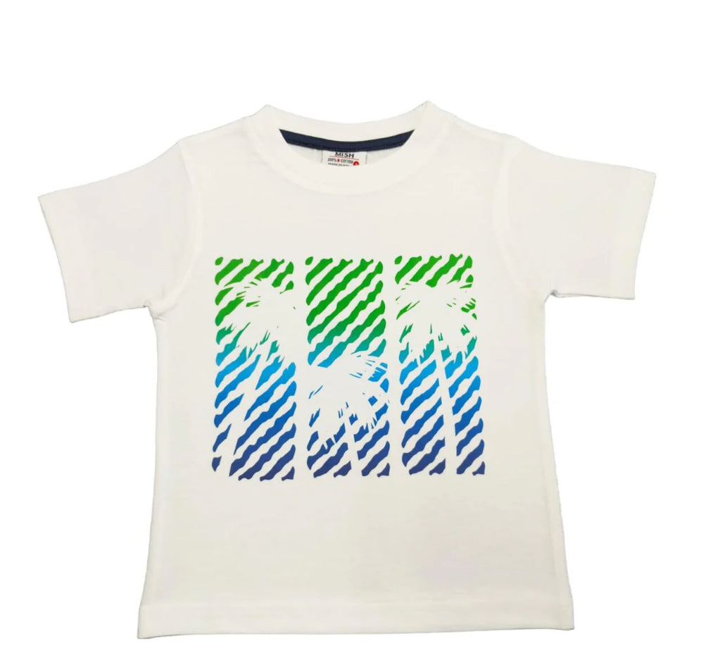 Mish - Kids Tropical Palms Short Sleeve Tee