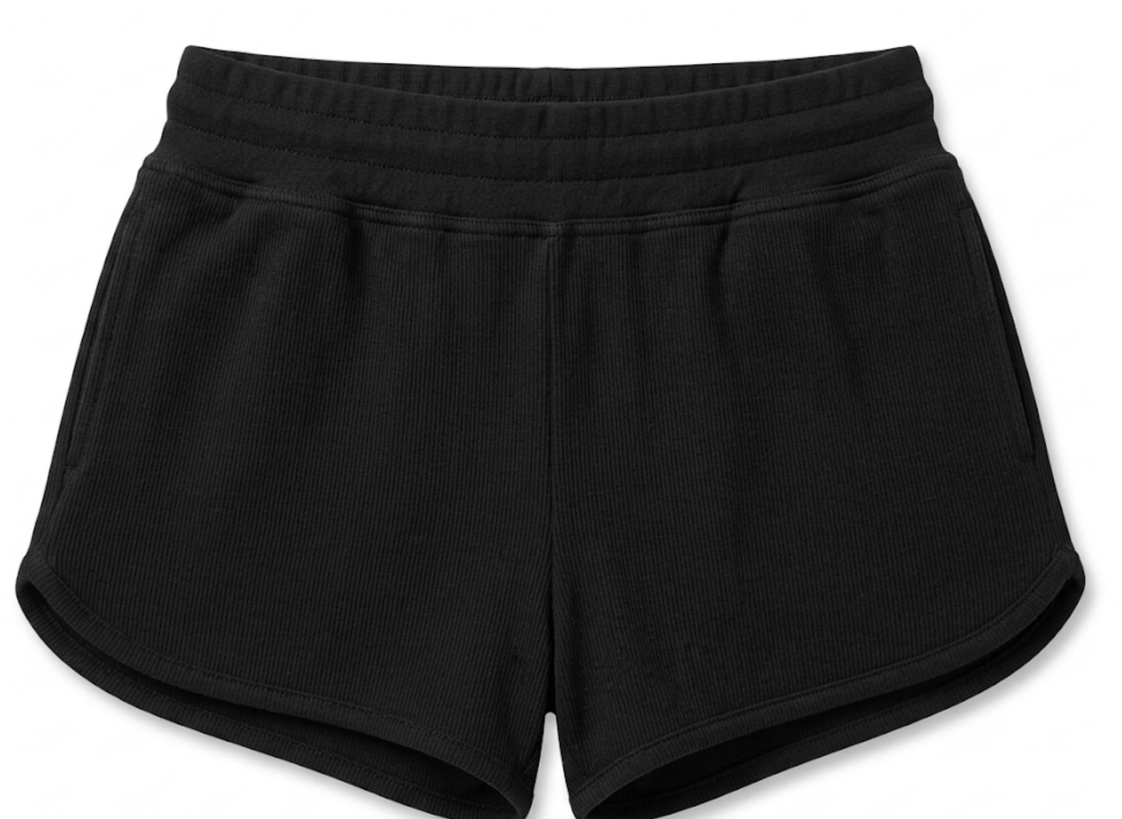 Vintage Havana - Black Ribbed Shorts