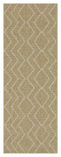 Earth GC_NTL1011 Jute/White 2 ft. 7 in. x 7 ft. 3 in. Indoor/Outdoor Area Rug