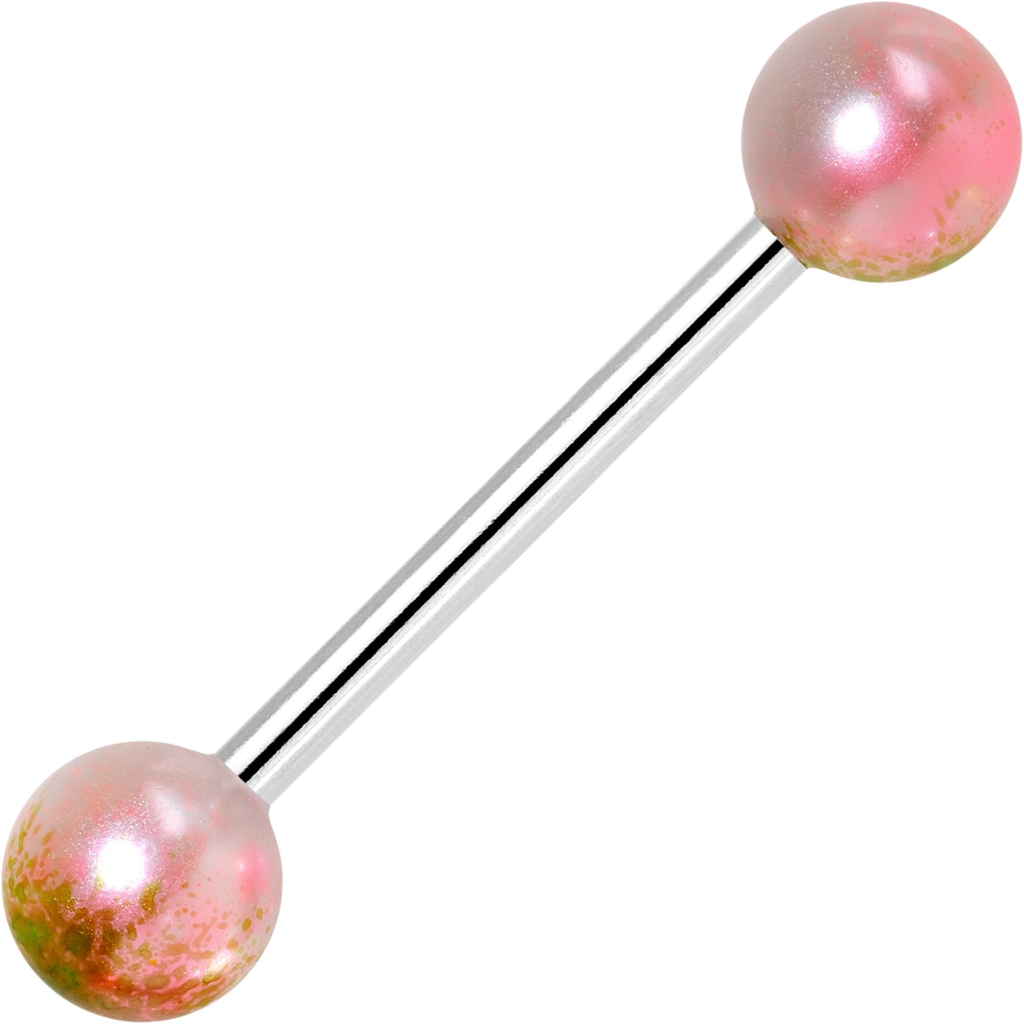 Multi Color Fun Fade Barbell Tongue Ring Set of 4