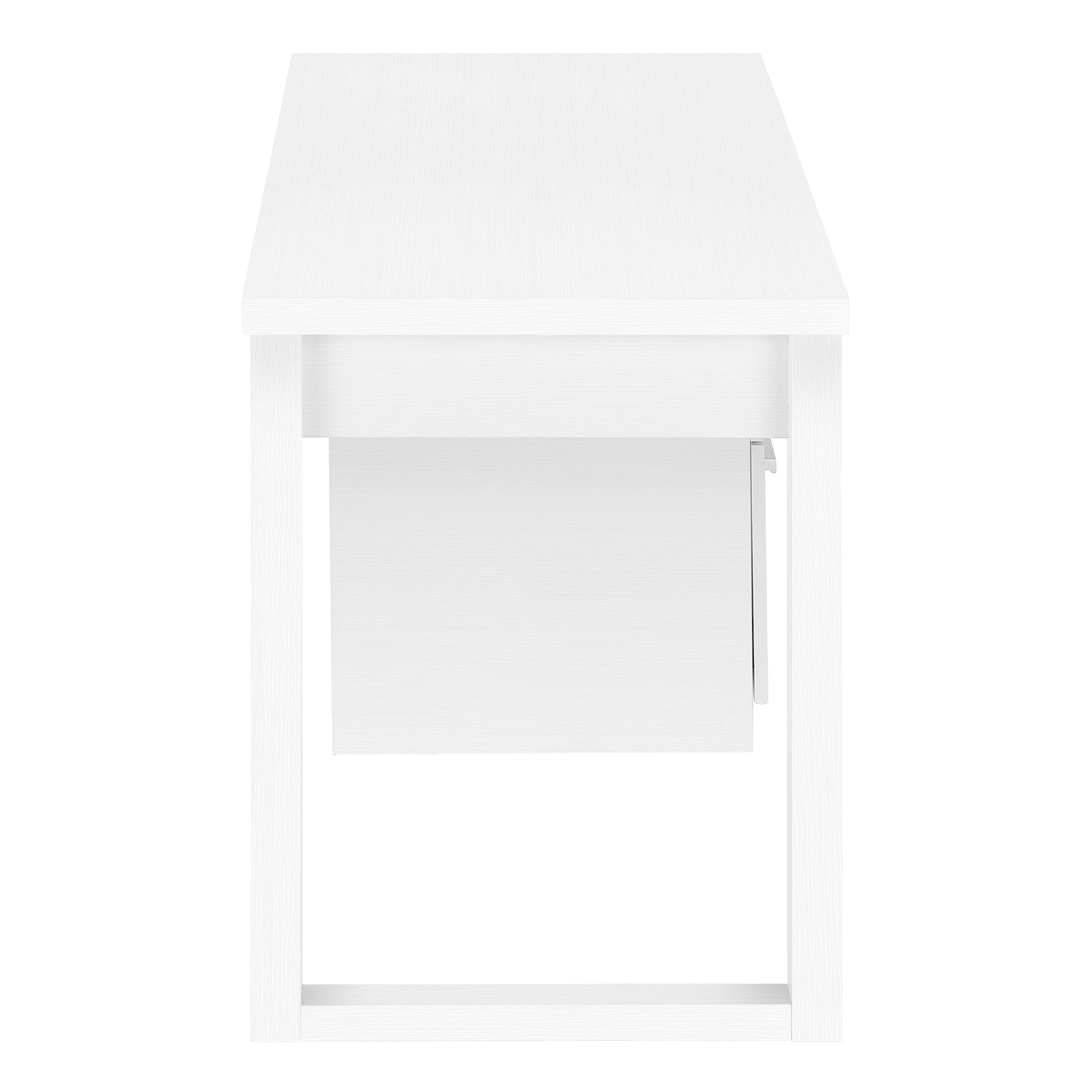 Computer Desk, Home Office, Laptop, Left, Right Set-up, Storage Drawers, 48'l, Work, White Laminate, Contemporary, Modern