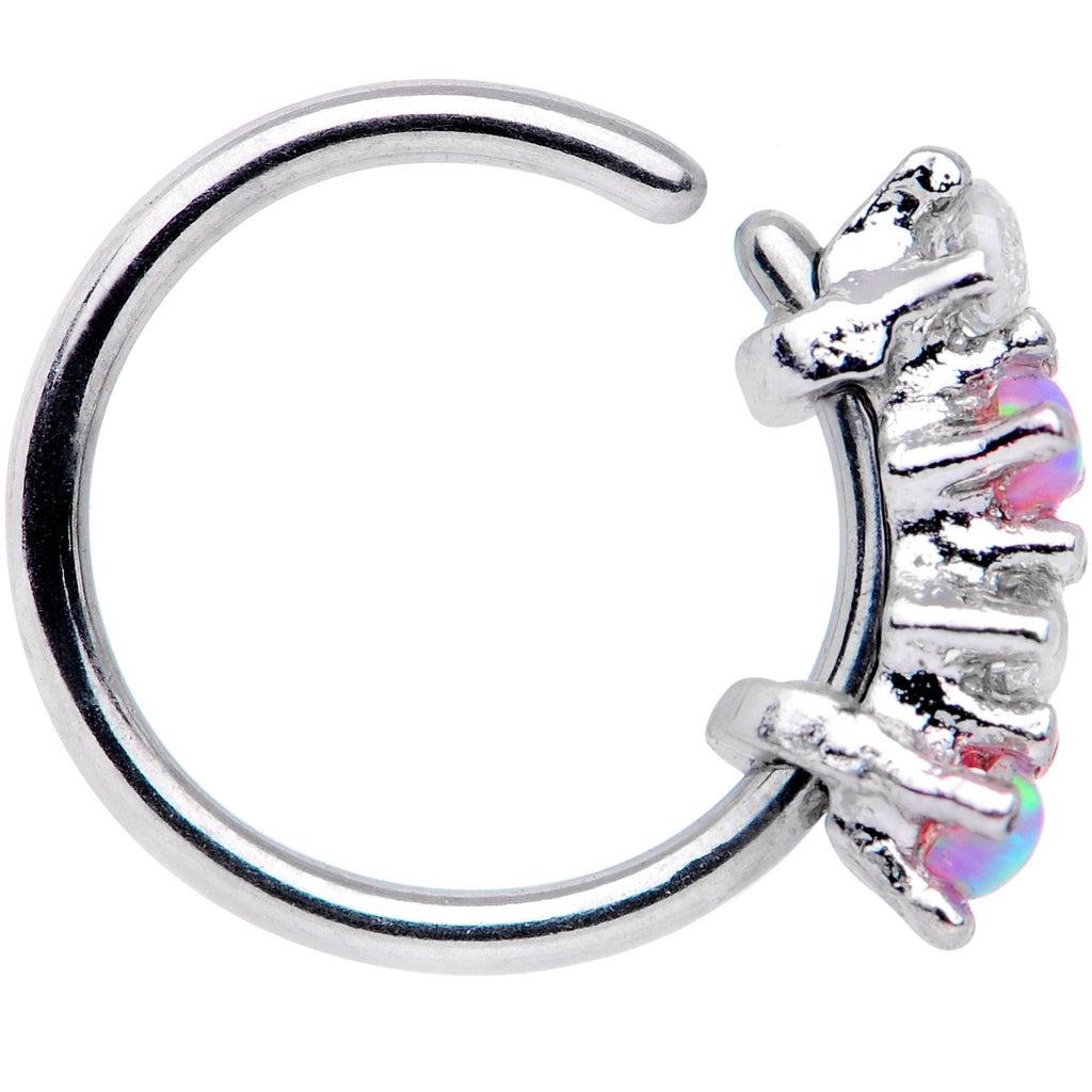 20G 5/16  Synthetic Opal Staccato Seamless Circular Ring
