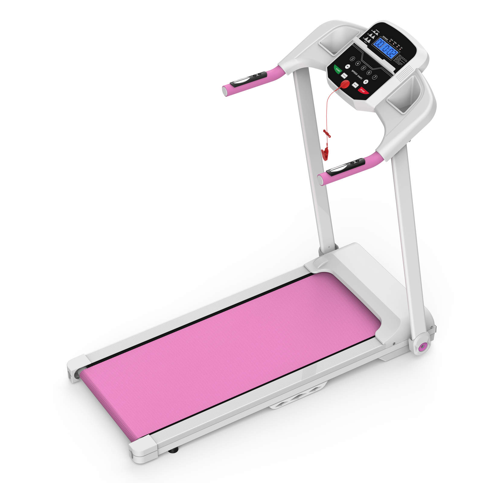 Foldable Treadmill 2.5HP Electric Folding Treadmill Running Walking Machine for Home Gym, Max 265 LBS Weight Capacity