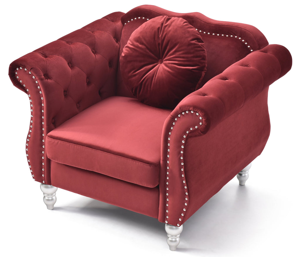 Charming Transitional Flared Armchair