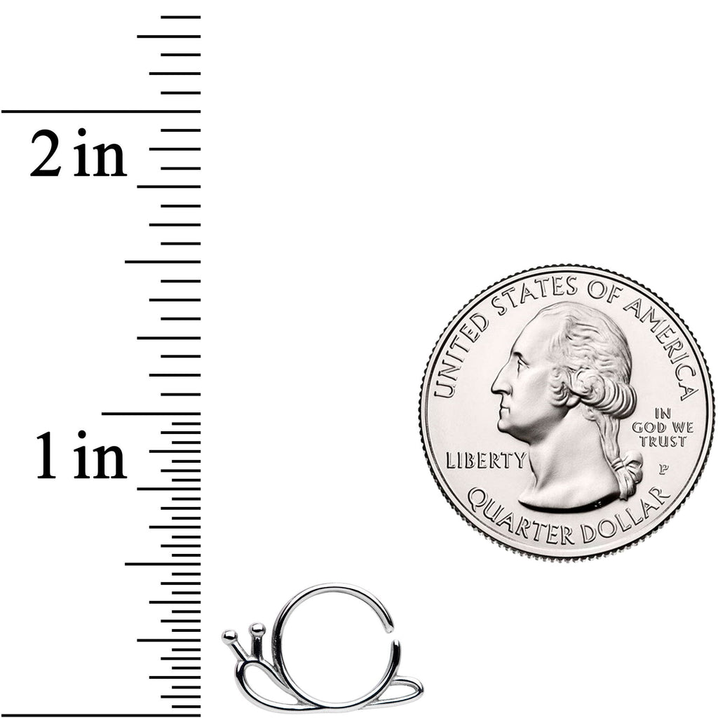 18G The Travelling Snail Closure Ring