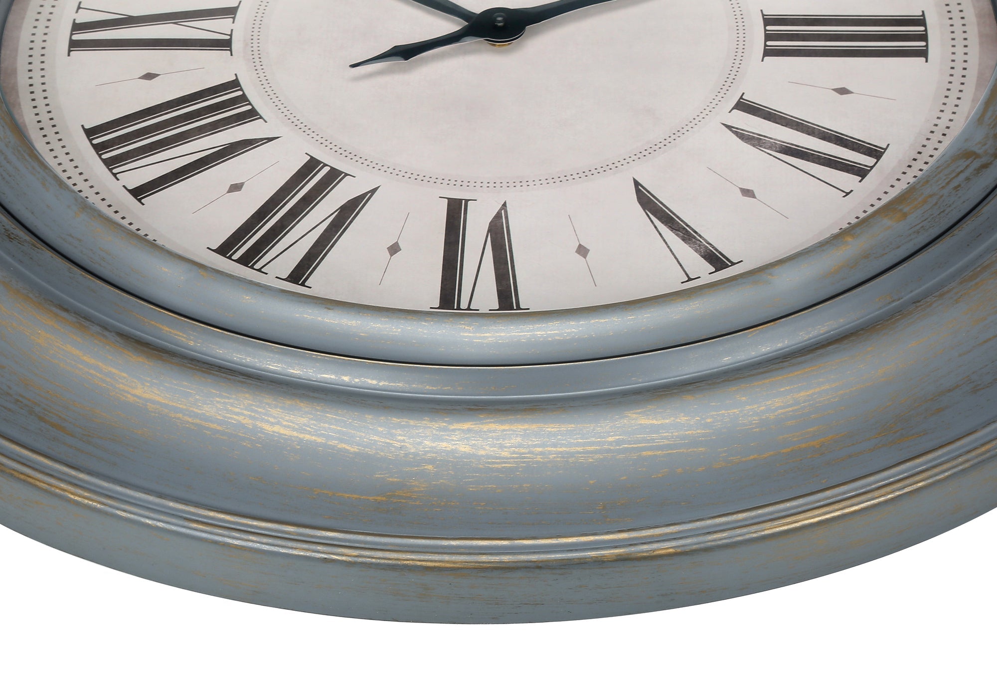 Clocks, 30' Round, Large Oversized, Wall Clock, Antique Blue, Transitional