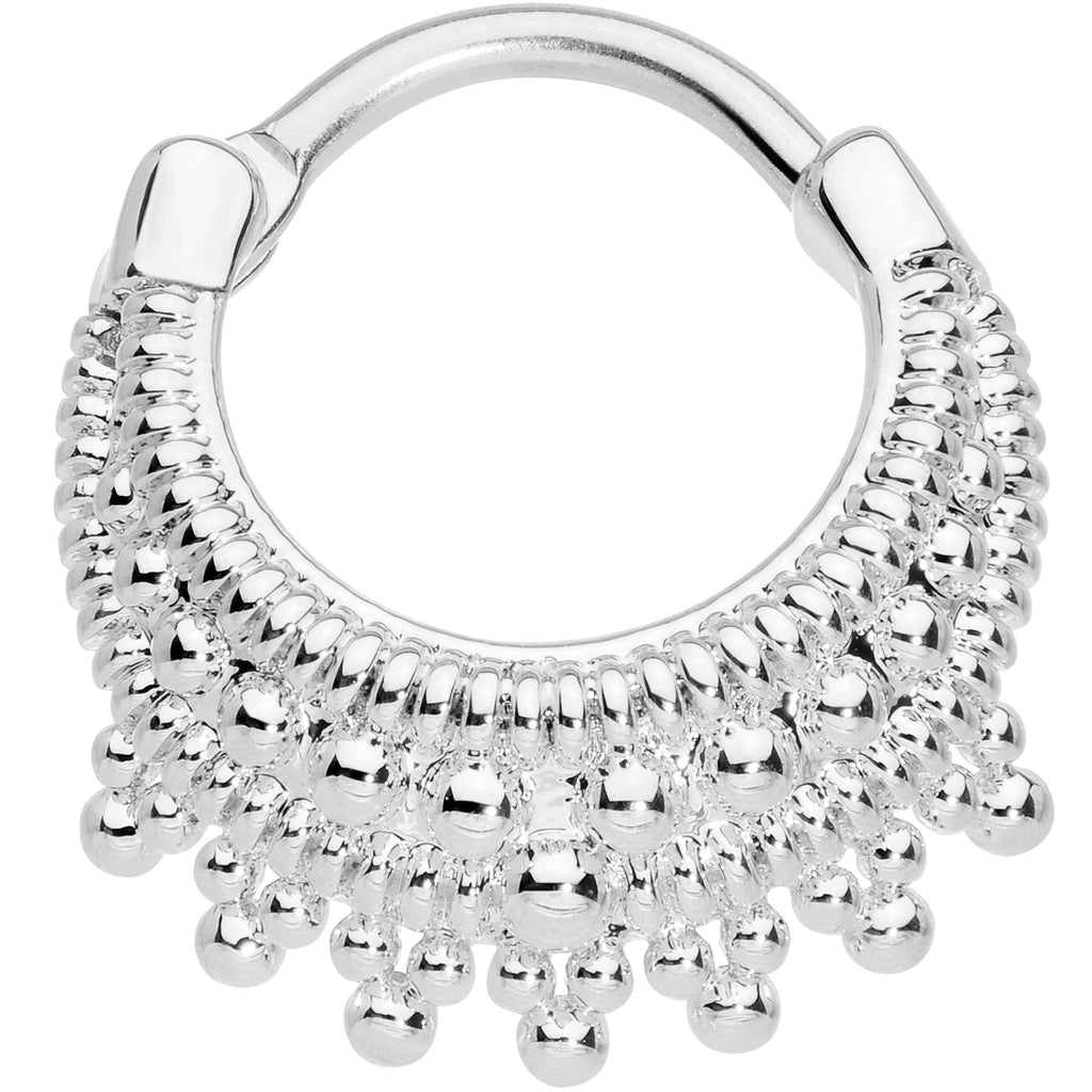 16G 3/8 Debutante Fashion Hinged Septum Ring