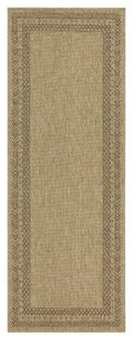 Earth GC_NTL1007 Jute/Mocha 2 ft. 7 in. x 7 ft. 3 in. Indoor/Outdoor Area Rug