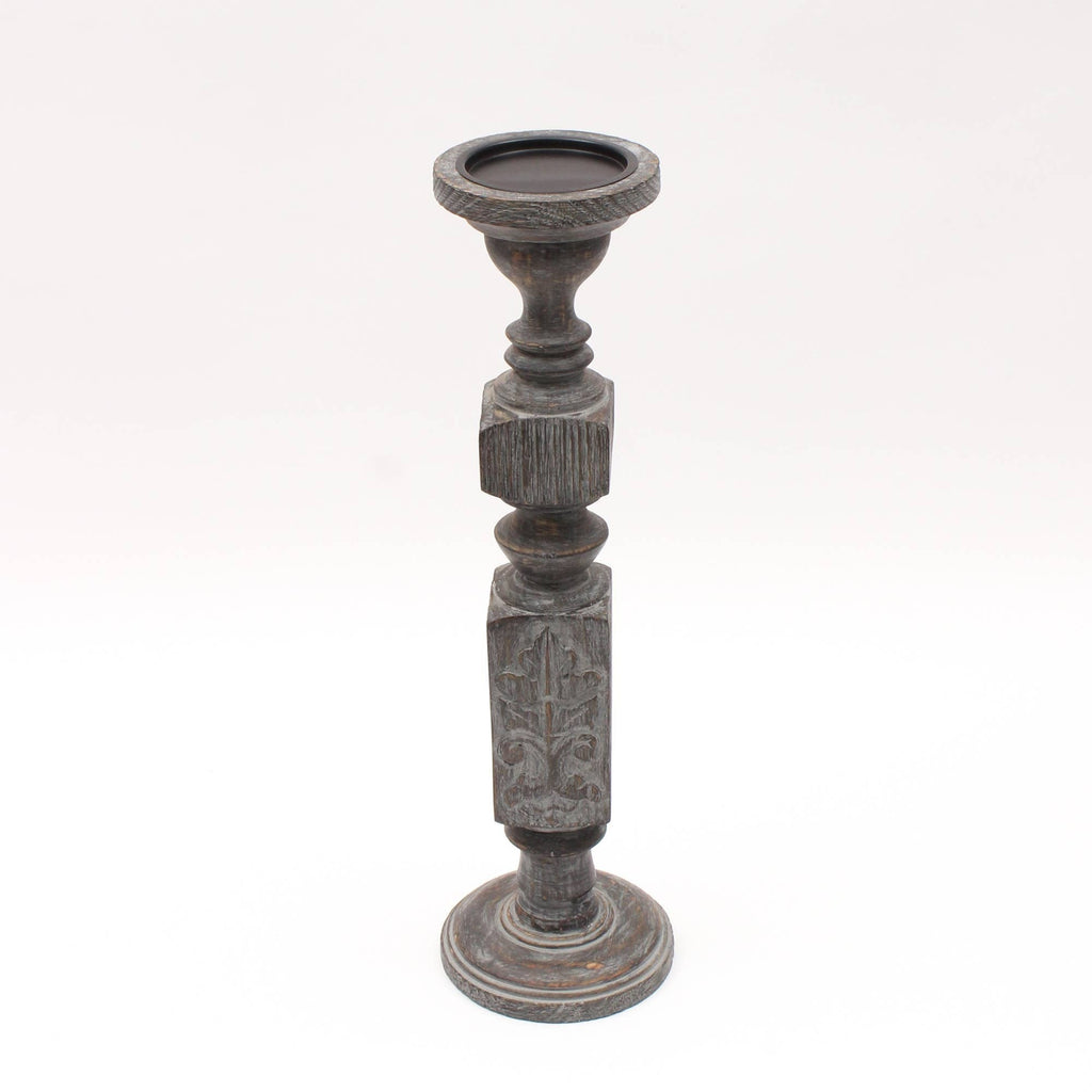 Decorative Wooden Centerpiece Candle Holder – 6x21'' – Elegant Candle Stand for Any Occasion