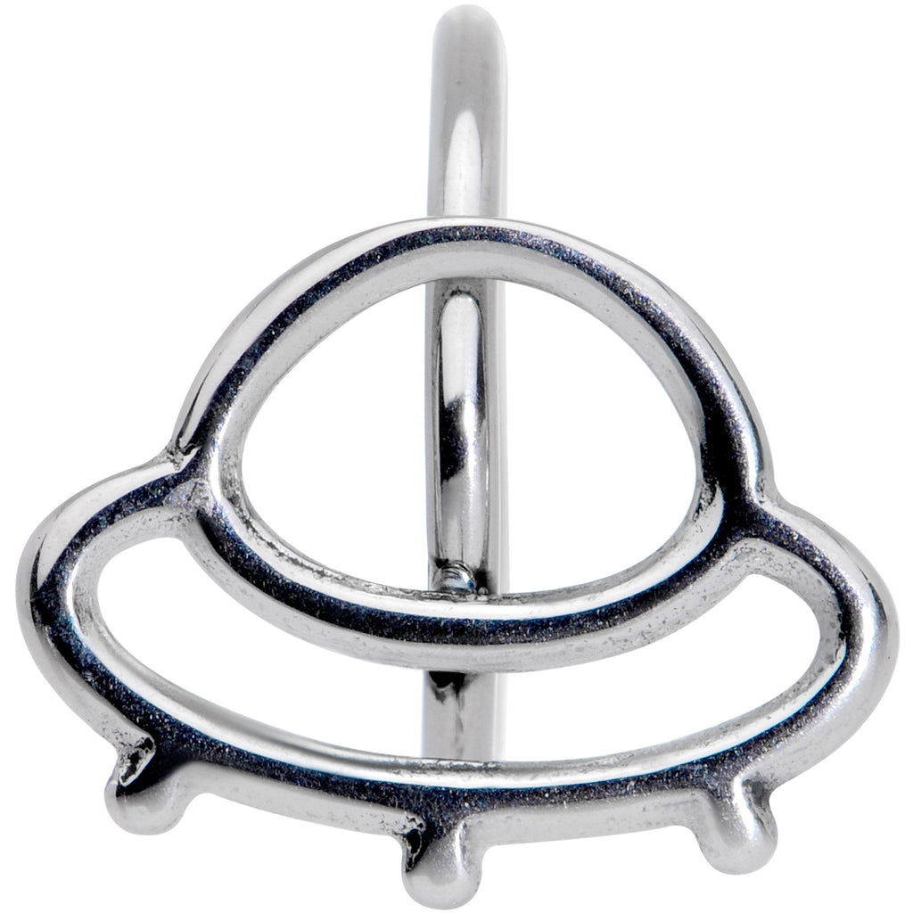 20G 5/16 Alien Spacecraft UFO Seamless Circular Ring