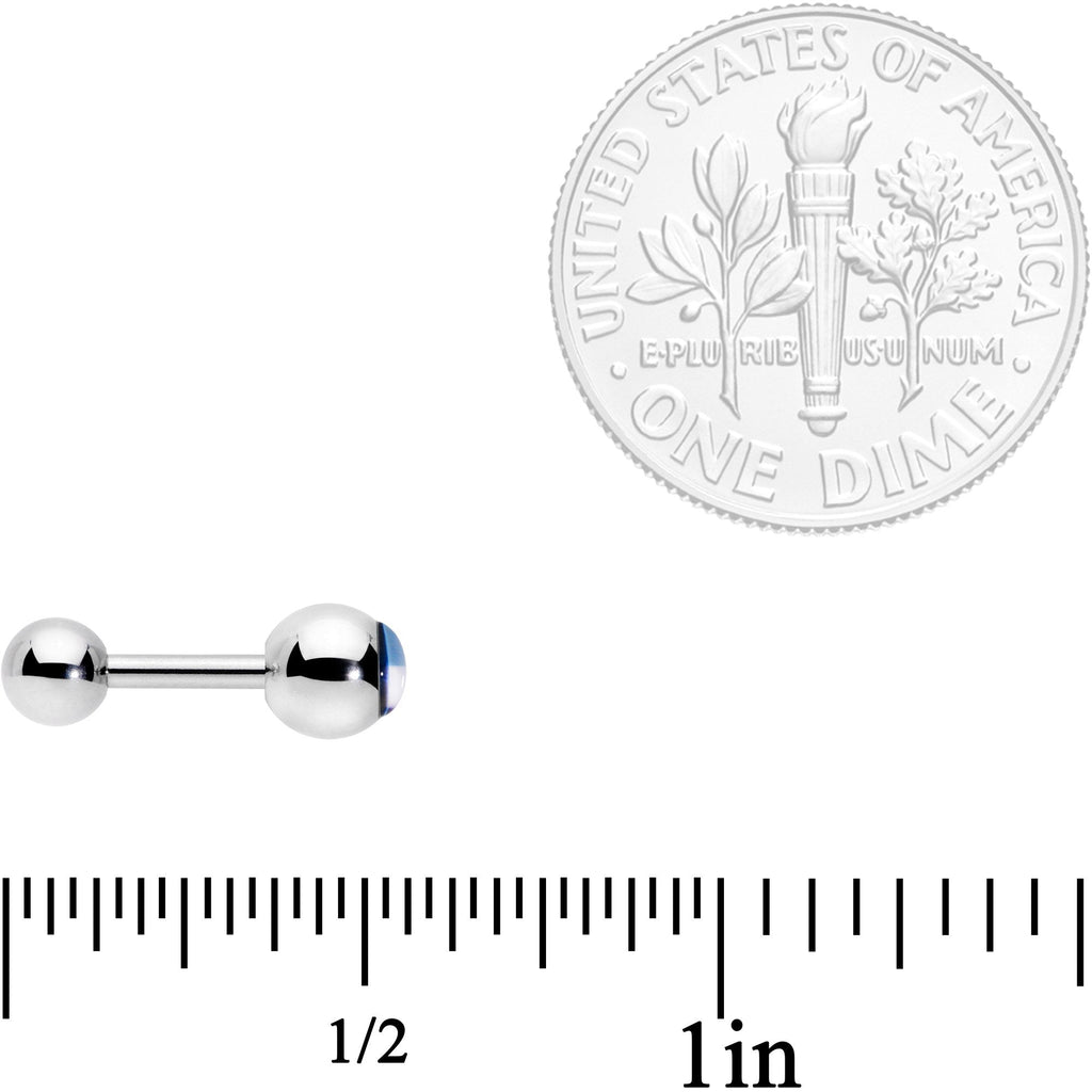 16G 1/4 Black Grey Purple Asexual Pride Flag Cartilage Tragus