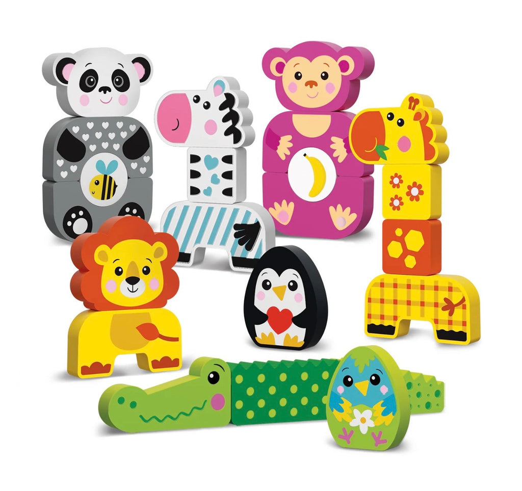 Kids Hits - Wooden Blocks Friendly Zoo