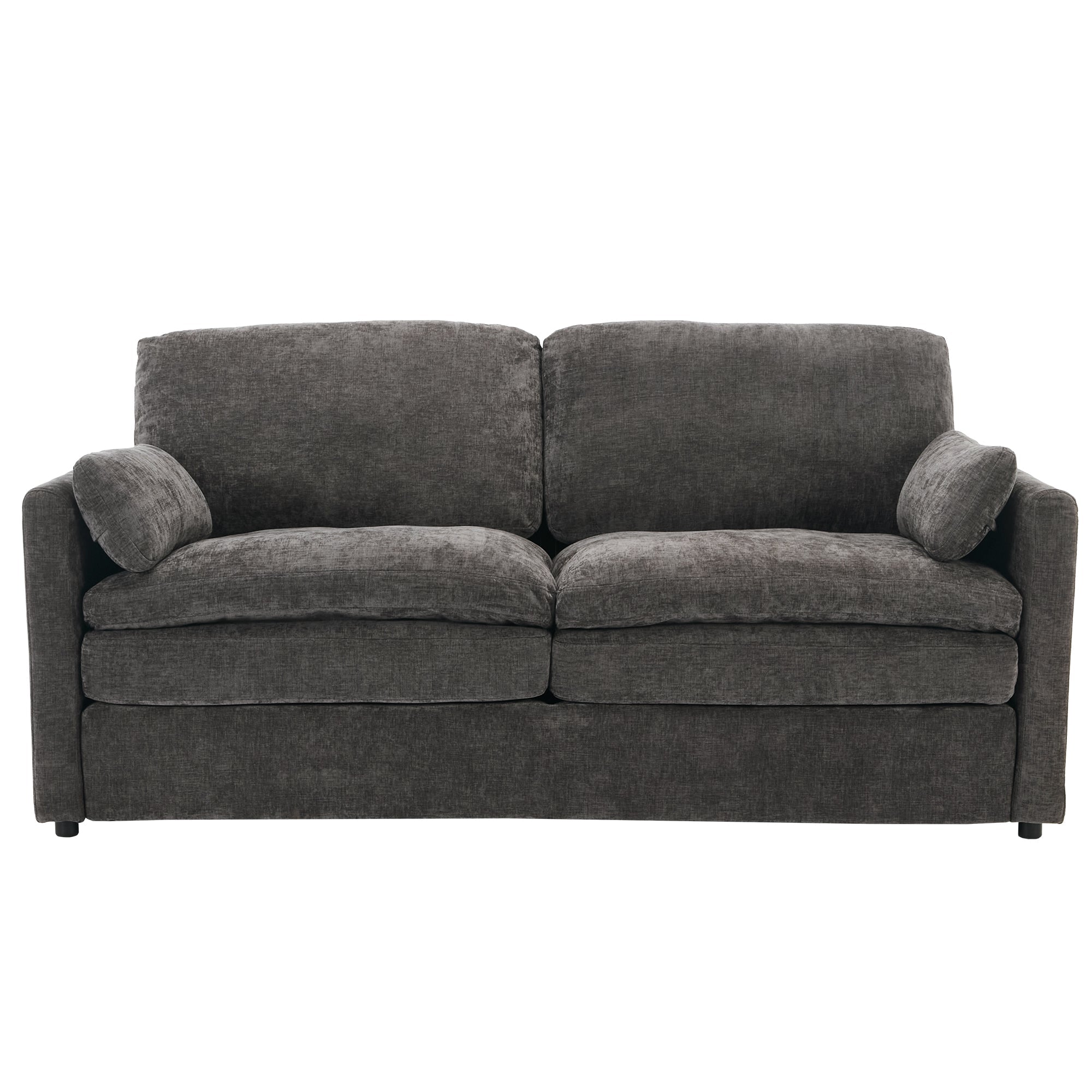 68.1' Cozy Upholstered Loveseat Sofa Oversized Comfy Comfy Cloud Sofa Double Cushion Loveseat Sofa Plush Cushion Sofa Couch for Living Room, Grey