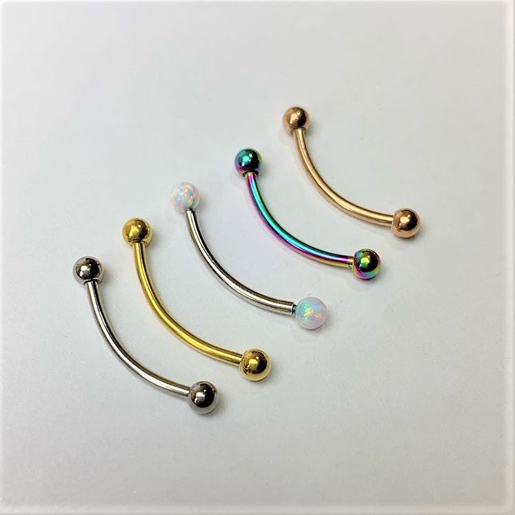16G 9/16 Rose Gold Tone Curved Barbell