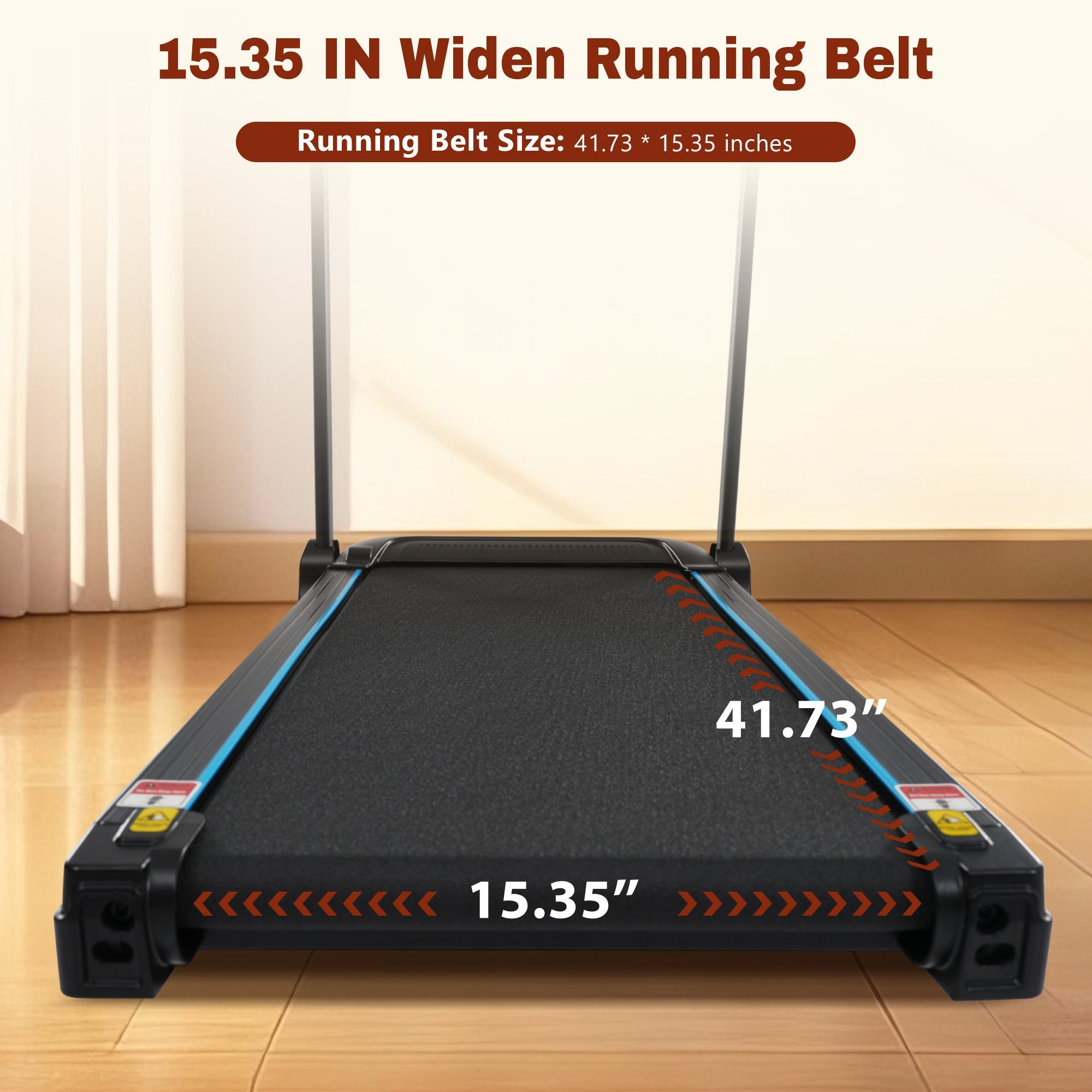 New Treadmills for Home, 3.5HP Hydraulic System Auto Foldable Treadmill with Incline,10MPH 350Lbs Weight Capacity Electric Treadmills with Heart Rate Sensors,Type C & USB Charge ,Bluetooth Speaker