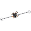 14G Tarantula Spider Halloween Industrial Barbell 38mm