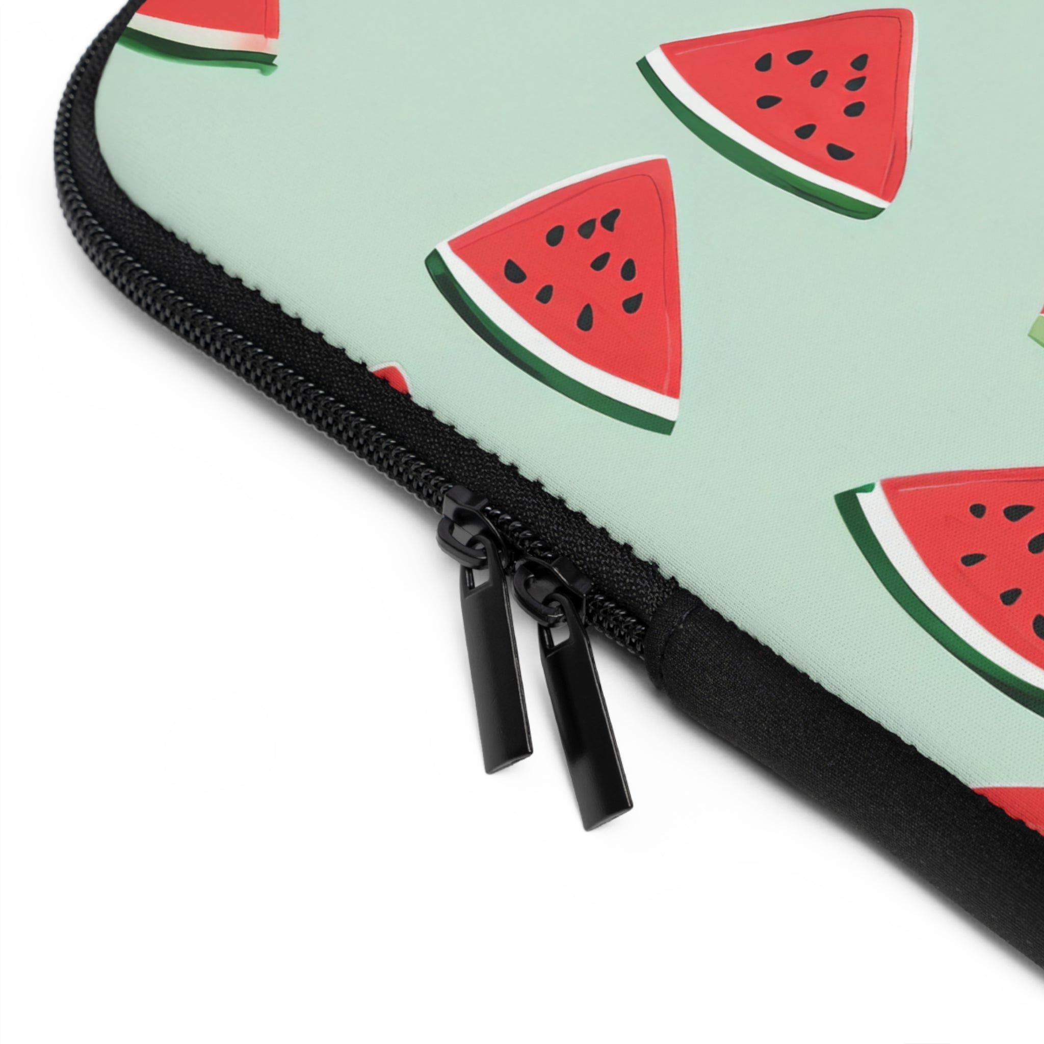 Watermelon Mint Laptop Sleeve | Summer Fruit Tech Cover for Beach Days