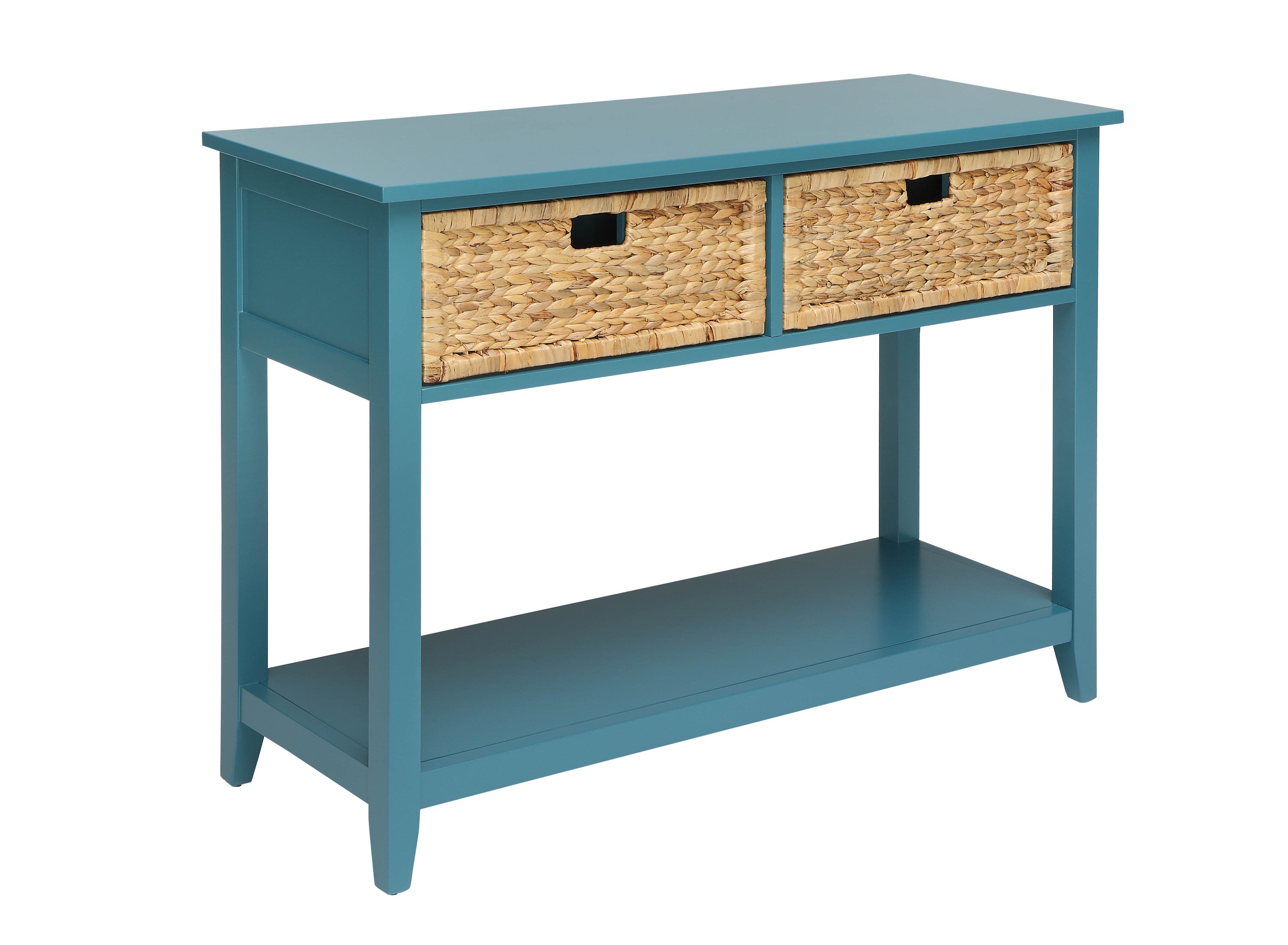 Flavius Teal Finish Console Table