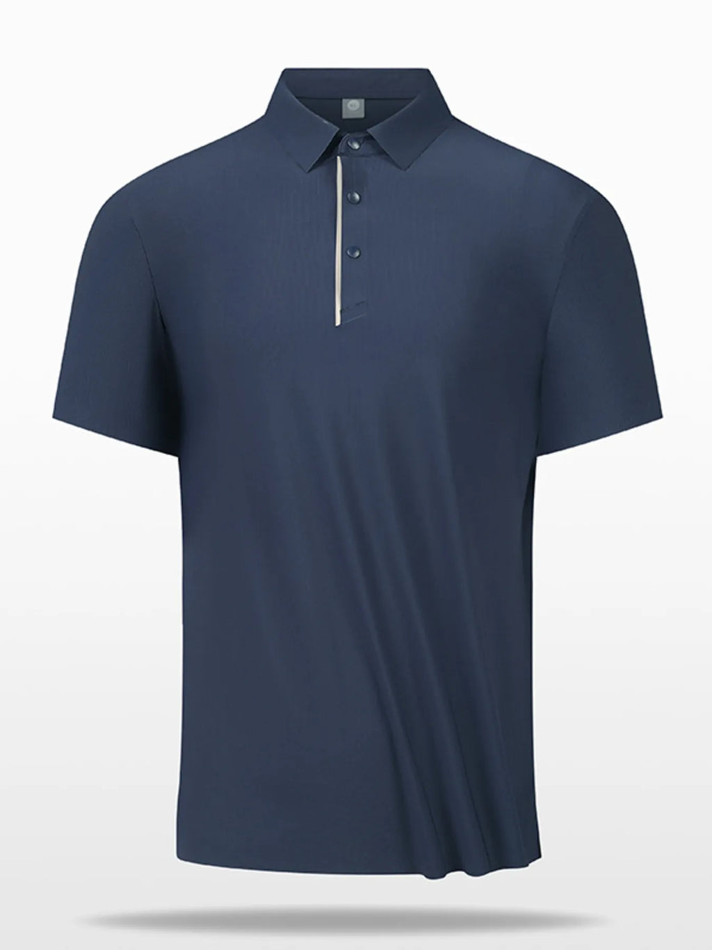 Button Detail Short Sleeve Polo Plus Size