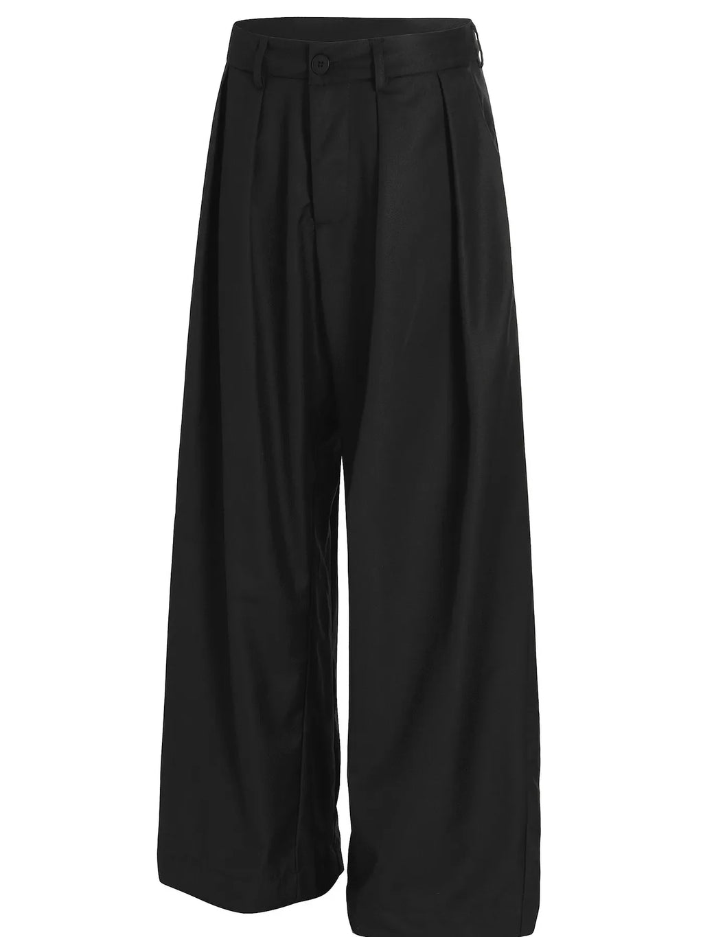 Classic Wide-Leg Pleated Pants
