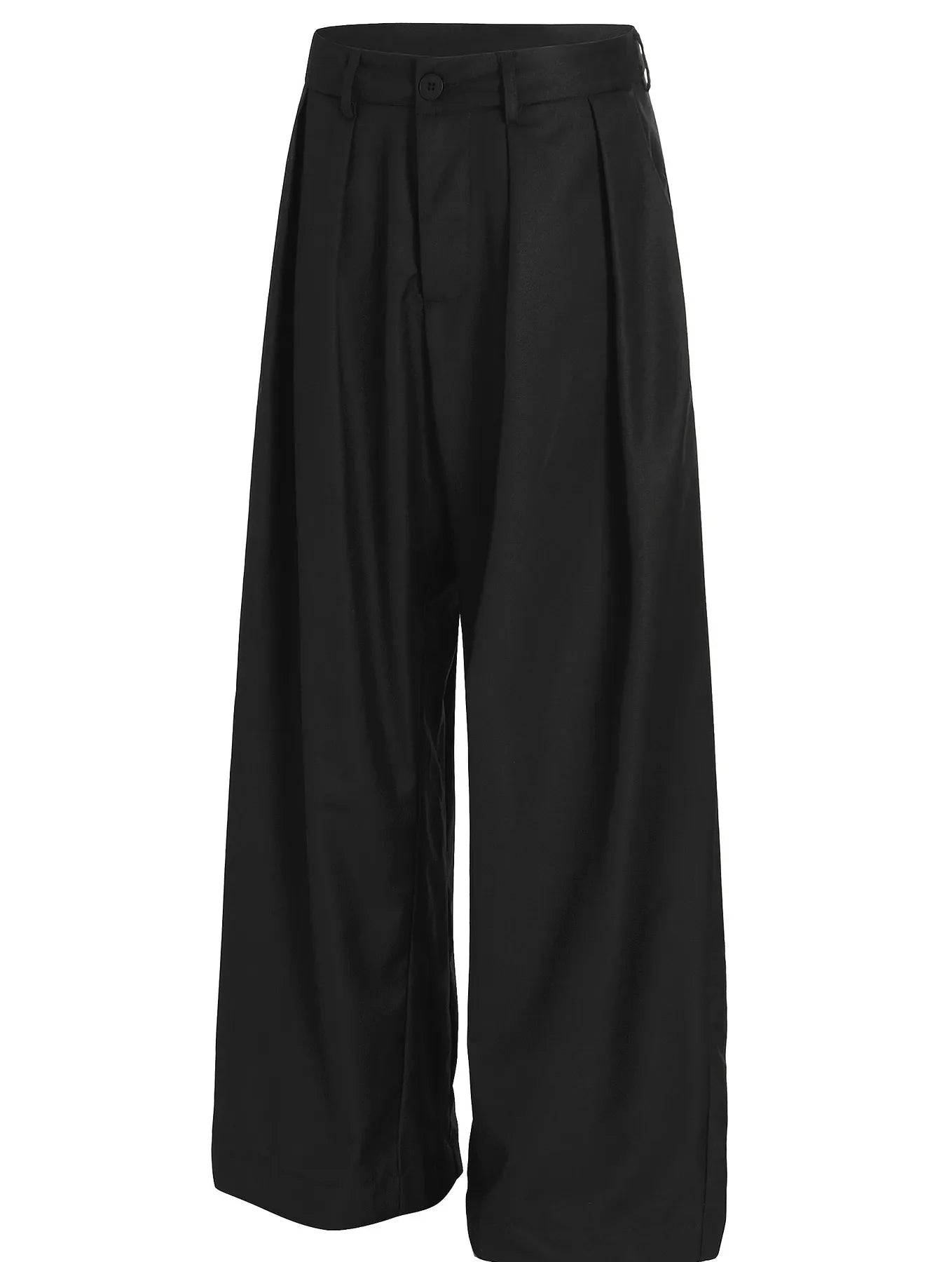 Classic Wide-Leg Pleated Pants