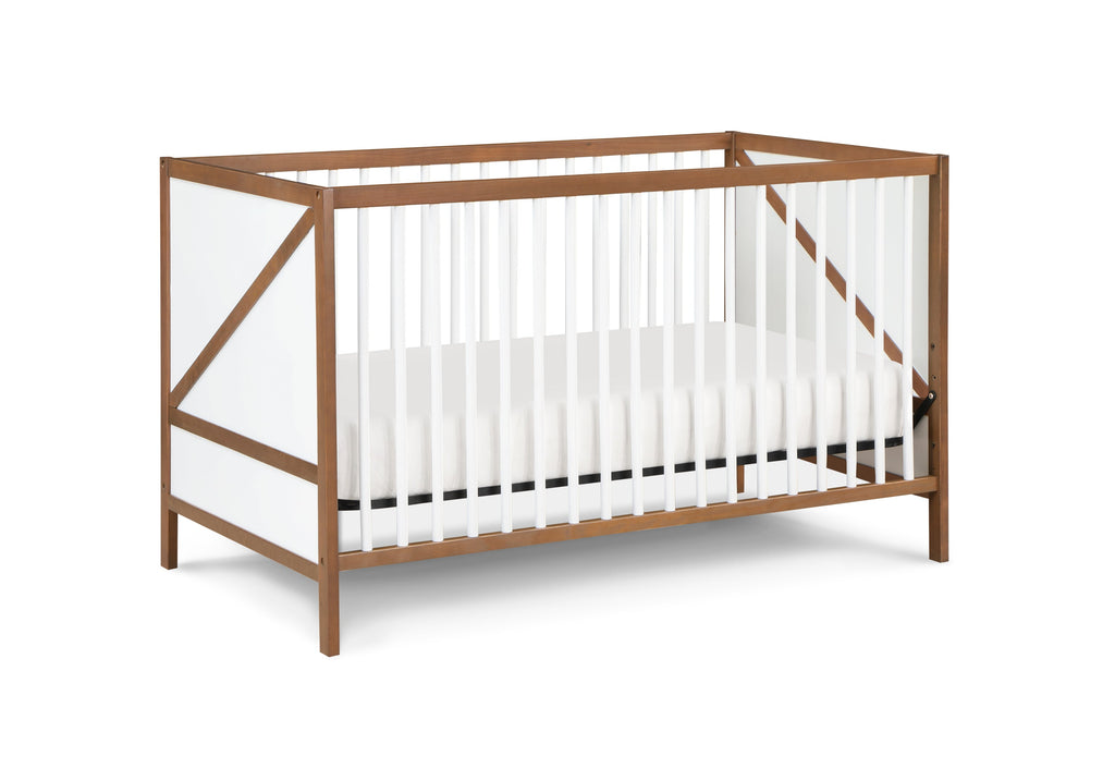 Pixie Zen 3-in-1 Crib in Walnut/White