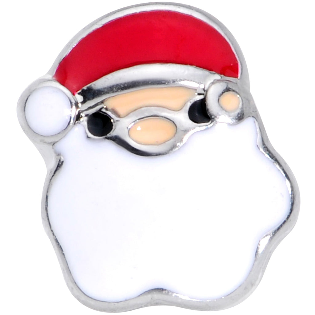16G 1/4 Red White Santa Claus Christmas Cartilage Tragus Earring