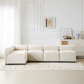 Evelyn 109 in.5-Piece L Shaped Modular Free Combination Sectional Sofa Couch for Living Rooms