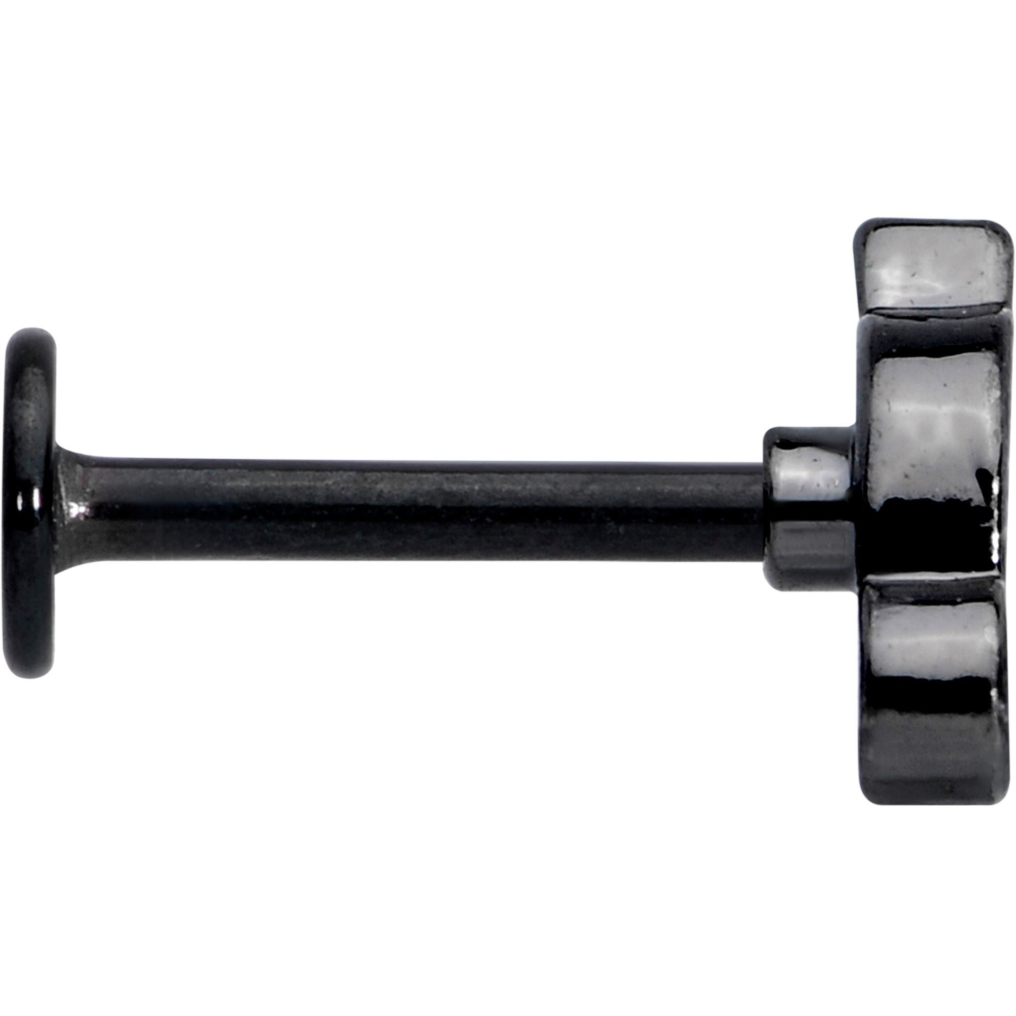 16G 5/16 Black Mouse Labret Monroe Tragus