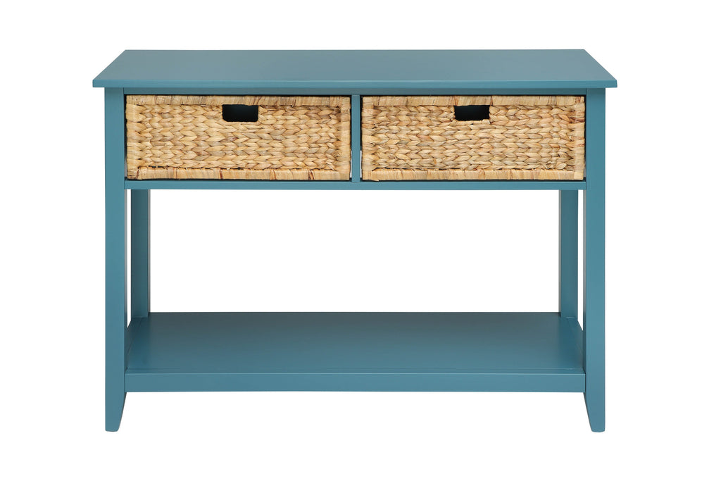 Flavius Teal Finish Console Table