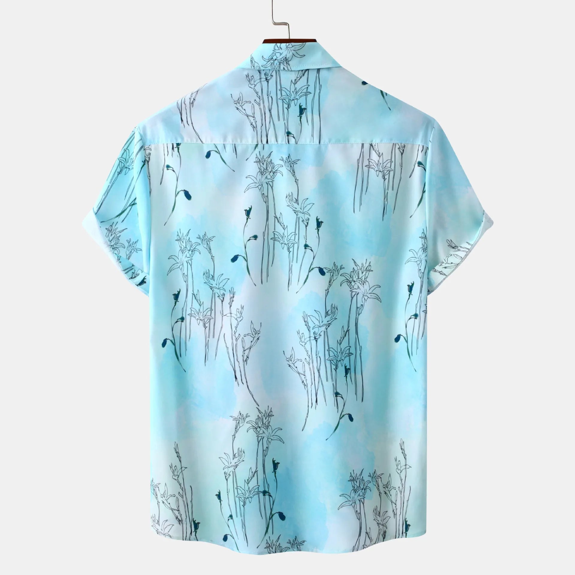 Tropical Print Short Sleeve Shirt