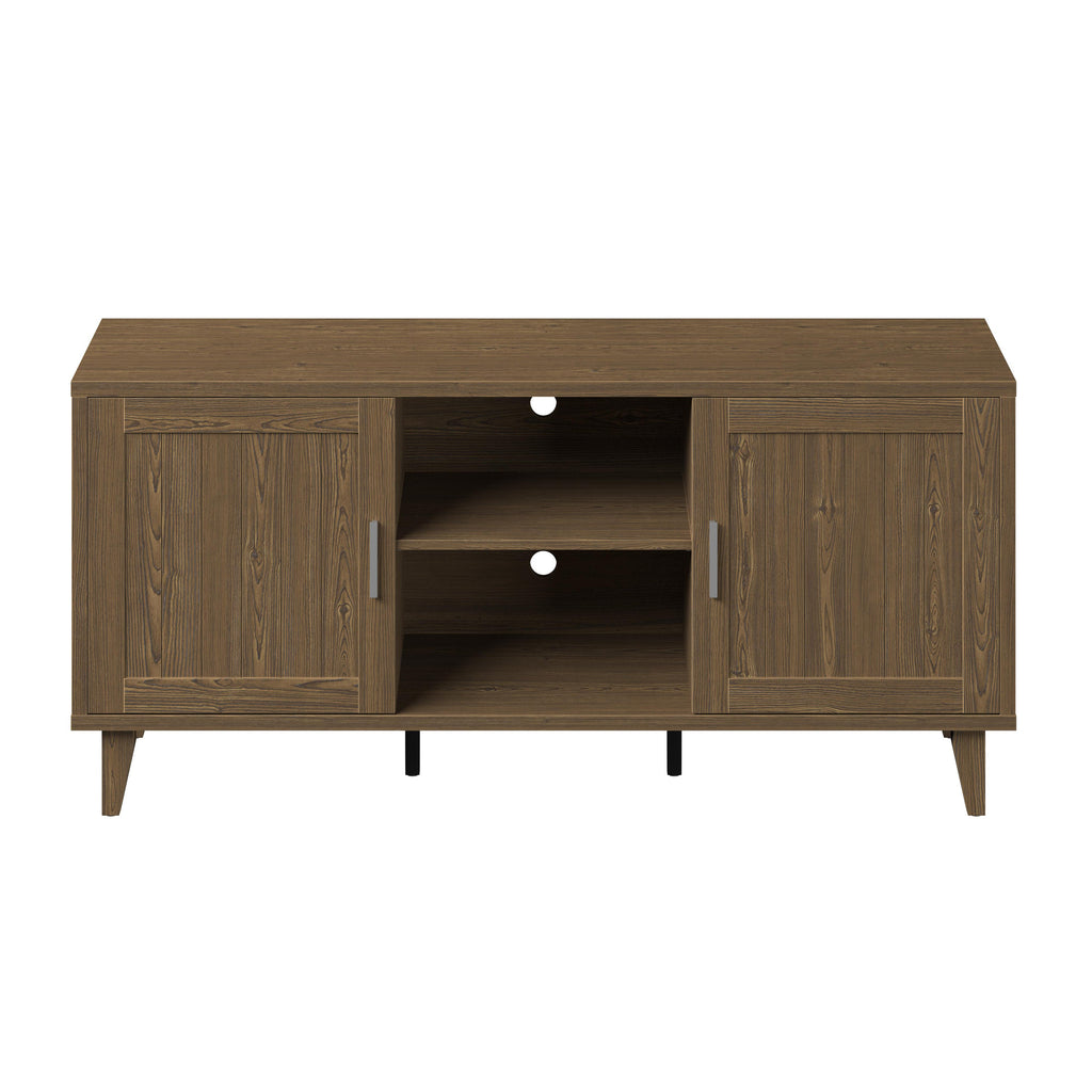Modern 60 Inch TV Stand for TVs up to 65 inches, Classic Walnut Finish