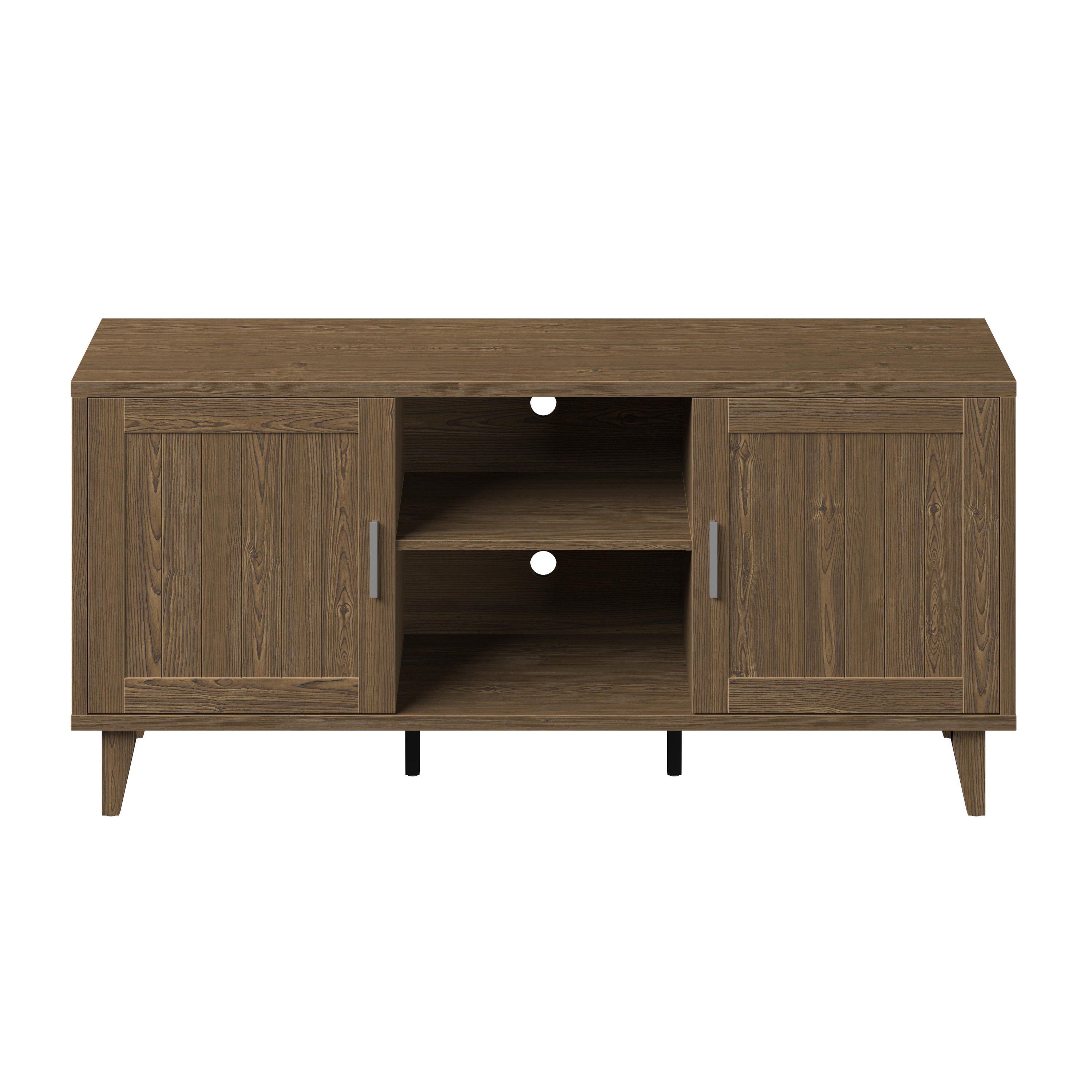 Modern 60 Inch TV Stand for TVs up to 65 inches, Classic Walnut Finish